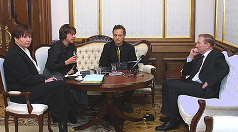 Беседа с президентом Украины Леонидом Кучмой
