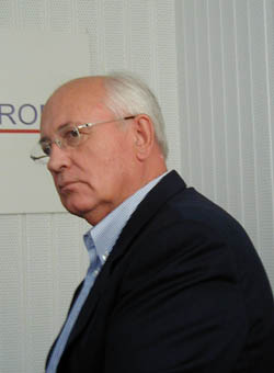 Михаил Горбачев в московкой студии Радио Свобода