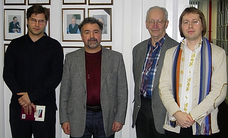   Алексей Мухин, Карэн Агамиров, Дмитрий Катаев, Илья Рассолов. Фото Радио Свобода 