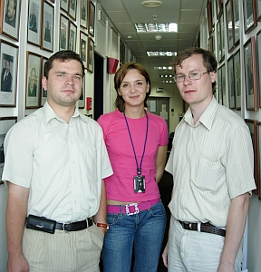  Артем Сидоров, Марьяна Торочешникова  и Алексей Голованов, фото Радио Свобода 