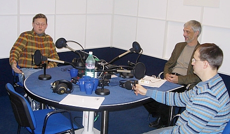  Владимир Мединский, Сергей Корзун и Михаил Делягин. Фото Радио Свобода 